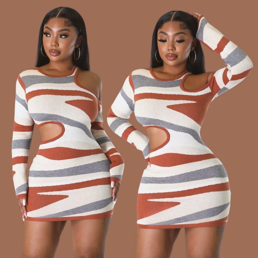 ✨NEW✨Women's Sexy Cut Out Fall Dress
